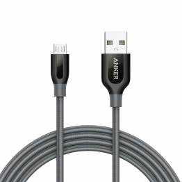Billede af Anker Powerline+ Micro-USB kabel 0,9m/1,8m grå med lomme