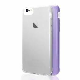 ITSKINS slim silikone Protect Gel iPhone 6, 6s, 7 & 8 cover dobbelt 2x pakke, Farve Klar & Lyse Lilla