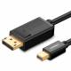 Ugreen Mini DisplayPort til Displayport kabel Premium (1.5m) sort