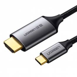 USB-C til HDMI kabel i grå på 1,5m Ugreen