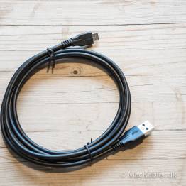 Se USB 3.0 til USB-C kabel. Goobay. Synk & opladning. Sort. 2m. hos Mackabler.dk