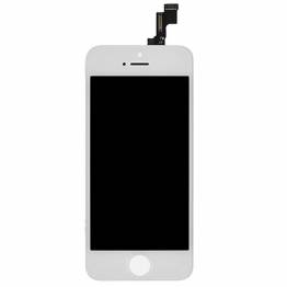 Se iPhone SE skærm hvid. Semi original hos Mackabler.dk