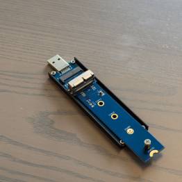  nVME SSD harddisk holder USB-C 3.1 & USB 3.0