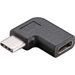 USB-C vinkel adapter USB-C 3.1 Han til Hun