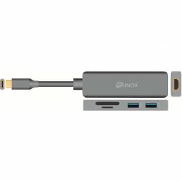 Sinox iMedia USB-C 5-in-1 hub SD, MicroSD, USB 3.0 og USB-C hun