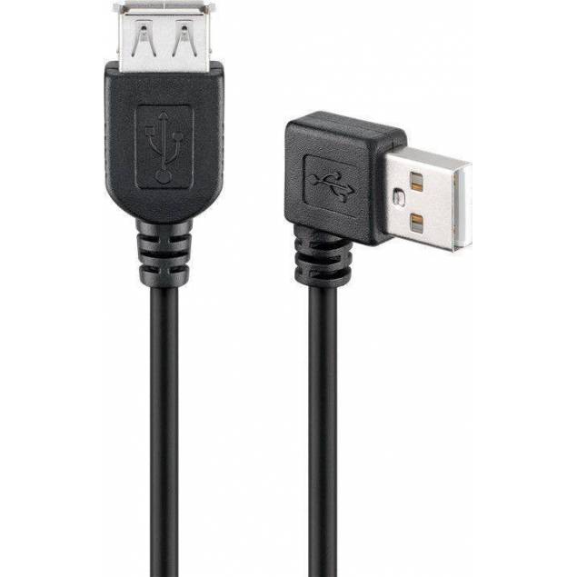 Demontere Sig til side Persona USB forlænger kabel med vinkel 30cm sort