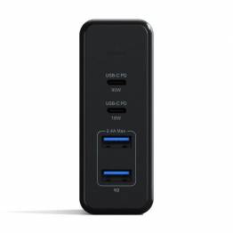  Satechi PD USB-C 108W rejseoplader med 2x USB - Space Grey