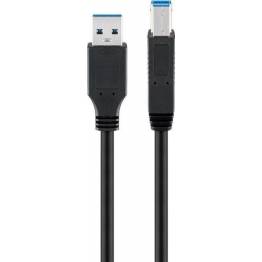 USB 3.0 kabel USB A til B 1,5m