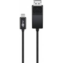  USB-C til Displayport kabel 4K 60Hz fra Goobay - 1,2m