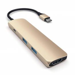 Satechi Slim USB-C MultiPort Adapter med 4K HDMI video og 2 USB 3.0