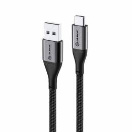 Billede af ALOGIC Super Ultra USB-C til USB oplader kabel, Længde 0,3 meter, Farve Space grey