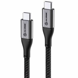 Billede af ALOGIC Ultra USB-C oplader kabel op til 100W Space Grey 0,3m / 1,5m / 3m, Længde 1,5 meter