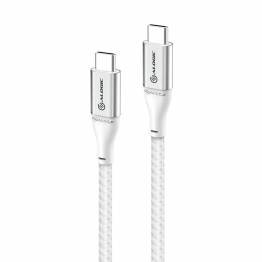 Billede af ALOGIC Ultra USB-C oplader kabel op til 100W Silver 0,3m / 1,5m / 3m, Længde 1,5 meter