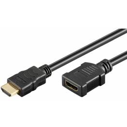 HDMI 1.4 forlænger kabel m. netværk, 4K, Længde 2 meter