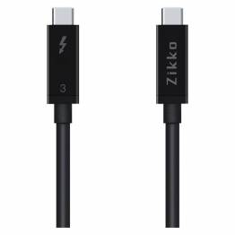 Zikko 2m 100W / 20Gb 8k USB-C kabel med Thunderbolt 3