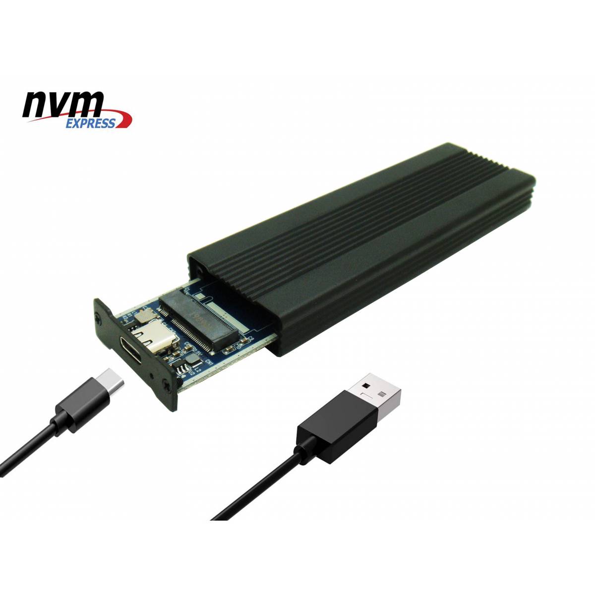 NVMe m.2 SSD holder USB-C 3.1 & USB 3.0 Sintech