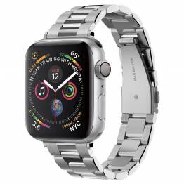 Se Spigen Apple Watch Modern Fit stål rem 38/40/41mm - sølv hos Mackabler.dk