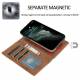 Smart 2-i-1 iPhone 12/12 Pro cover m. magnet i kunstlæder - 3 farver