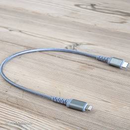 Se USB-C til Lightning MFi kabel by M7, Længde 0,3 meter hos Mackabler.dk