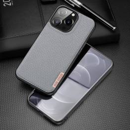  DUX DUCIS Fino iPhone 13 Pro 6,1" cover med vævet overflade - grå