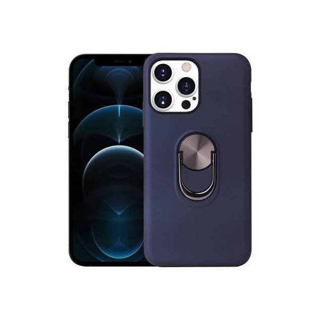 Smart iPhone 13 Pro Max cover 6,7" med 360° stand og magnet - Blå