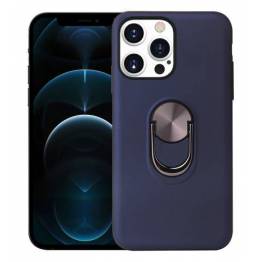 Smart iPhone 13 mini cover 5,4" med 360° stand og magnet - Blå