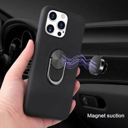  Smart iPhone 13 mini cover 5,4" med 360° stand og magnet - Sort