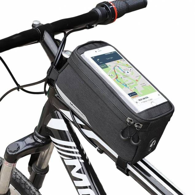 Wozinsky cykeltaske iPhone holder - vandtæt op til 6,5" iPhone