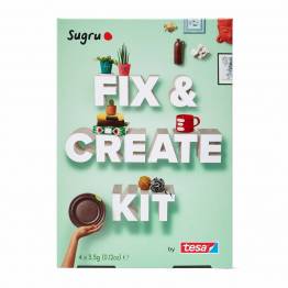  Sugru 'fix det' modellervokslim - Fix & Create Kit med hæfte og 4-pack