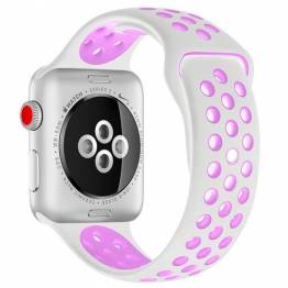 OEM Apple Watch rem i silikone - god til sport, Størrelse 42, 44, 45 & 49mm, Farve Lilla