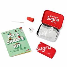 Sugru 'fix det' modellervokslim - Fix & Create Kit med hæfte og 4-pack