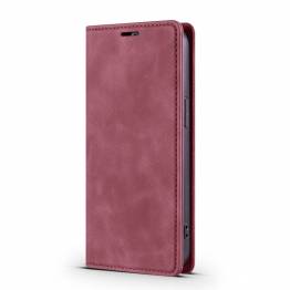  iPhone 13 Pro cover med klap og kortplads i kunstlæder - Rødbrun