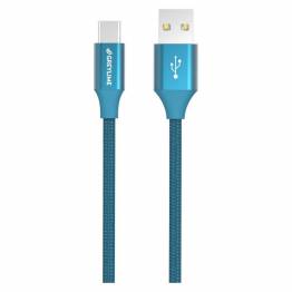 GreyLime Braided USB-A til USB-C Kabel Blå 1 m