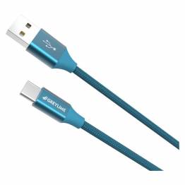  GreyLime Braided USB-A til USB-C Kabel Blå 1 m