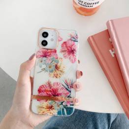  iPhone 12 / 12 Pro cover med blomster - Hibiscus