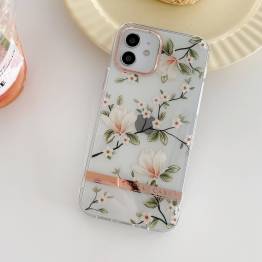  iPhone 13 Pro cover med blomster - Magnolie