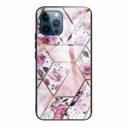 iPhone 12 / 12 Pro cover med marmor mønster - Rose