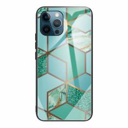 iPhone 11 cover med marmor mønster - Grøn