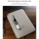 Macbook 15" sleeve i jacquard stof med beskyttende plys foring - sort