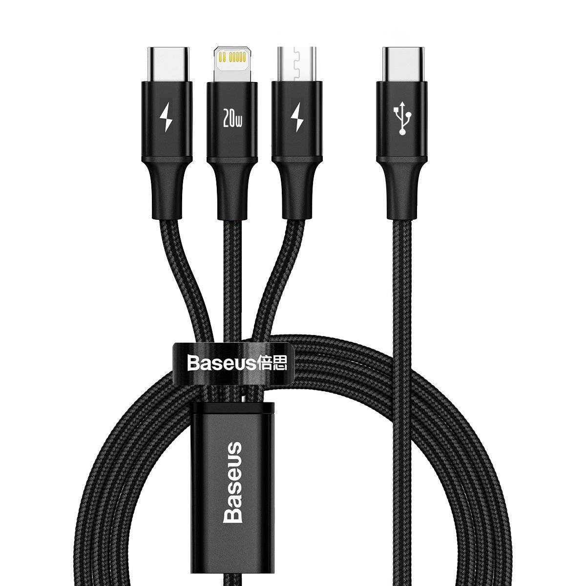 Baseus multi kabel USB-C til USB-C og Micro USB