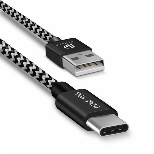 DUX DUCIS Hårdført USB til USB-C Nylon kabel 3m