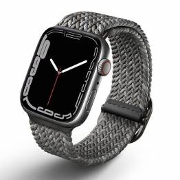 UNIQ Aspen Apple Watch flettet rem 42/44/45 mm - Granit grå