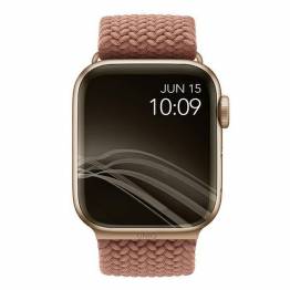 UNIQ Aspen Apple Watch flettet rem 42/44/45 mm - Grapefrugt pink