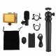 PULUZ 4-i-1 Vlogging Kit - Tripod, LED lys, mikrofon og fjernbetjening