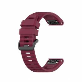 OEM Silikone rem til Garmin Fenix 5/6, Forerunner, Instinct m.fl - VinrÃ¸d