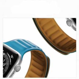  Magnetisk Apple Watch rem i silikone 38/40/41mm - Gul/Brun