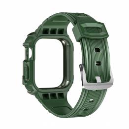  Rem og cover i ét til Apple Watch 44/45mm - Grøn