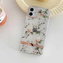  iPhone 13 cover med blomster - Magnolie