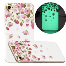 iPhone 7/8/SE 20/22 selvlysende cover - Kirsebærblomster