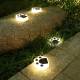 Poteformede solcelle LED lamper til haven - varmt lys - 4 stk